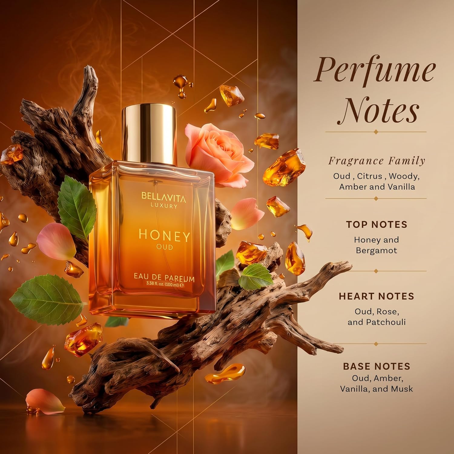 Honey Oud Unisex Perfume - 3.4 fl oz