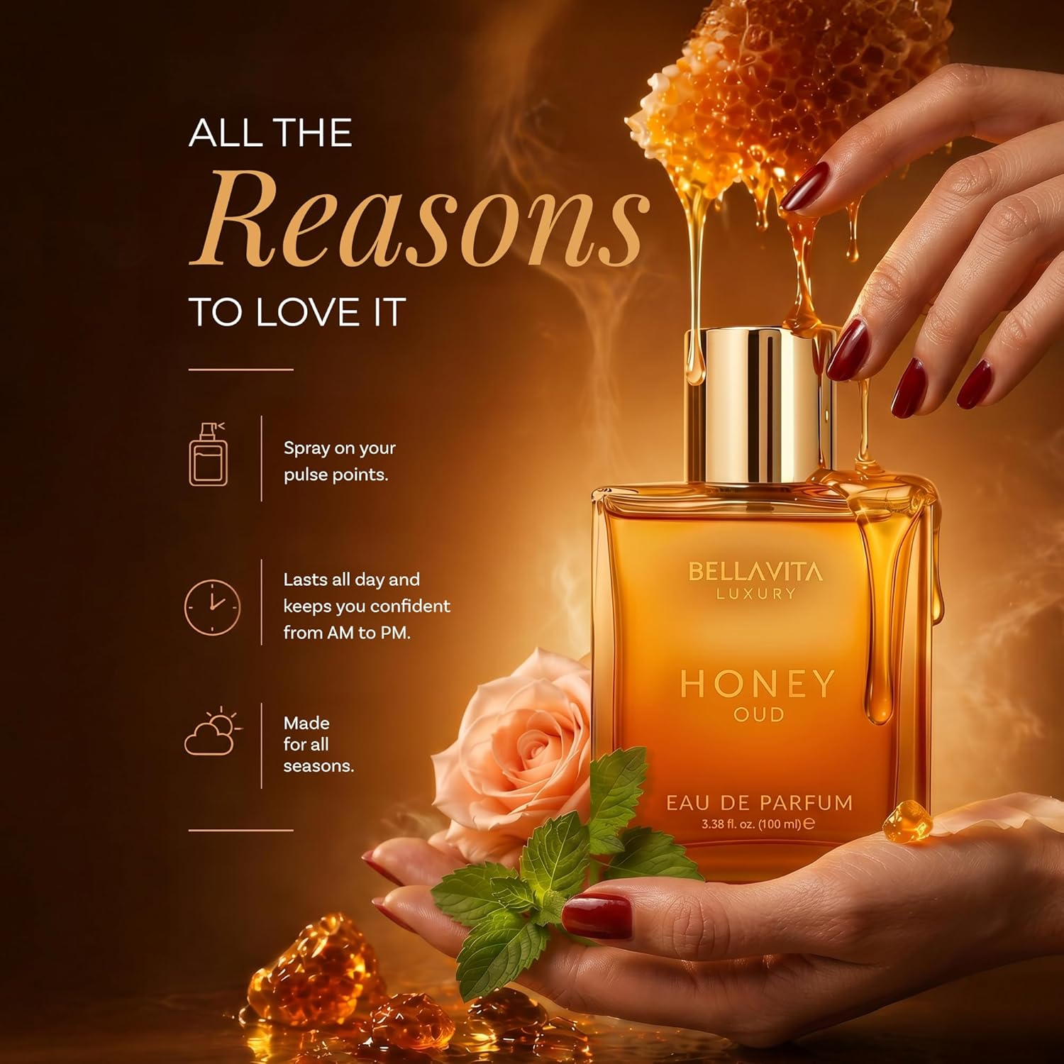 Honey Oud Unisex Perfume - 3.4 fl oz